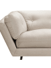 Beliani 3-Sitzer Sofa LENVIK in Beige/Schwarz - (W) 210 x (H) 75 x (L) 90 cm