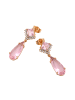 faina Women Drop Earrings in Rose Gold Pink