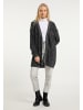 myMo Damen Cardigan in Schwarz Wollweiss