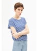 armedangels T-Shirt Slub in blau weiß