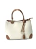 Florence Leder Handtasche, Umhängetasche Florence Tasche beige, tan ca. 32cm