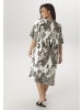 Aniston PLUS Blusenkleid in weiß-beige-grau-