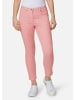GOLDNER Kurzgröße:  Schmale Stretchhose BELLA in lachsrosa