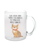 Mr. & Mrs. Panda Teetasse Hund Glück mit Spruch in Transparent