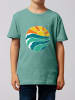 wat? Apparel T-Shirt Summer Sun in Teal Monstera