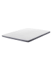 Beliani Topper SLUMBER in Grau/Weiß - (W) 140 x (H) 6 x (L) 200 cm