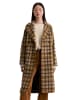 Marc O'Polo Karierter Mantel relaxed in Dark Brown