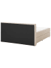 Beliani Doppelbett PRESIDENT in Beige/Silber - (W) 170 x (H) 90 x (L) 210 cm