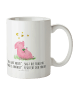 Mr. & Mrs. Panda Kaffeepott Schwein Glück mit Spruch in Weiß