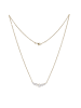 Luxxos Collier "bicolor mit Zirkonia 333 GG/WG" in Gold