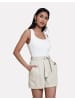 Threadbare Stoffshorts THB Laurence Tie Waist Short in Grau