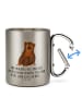 Mr. & Mrs. Panda Becher Aus Edelstahl Affe mit Spruch in Silber