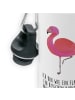 Mr. & Mrs. Panda Trinkflasche Flamingo Classic mit Spruch in Weiß