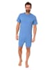 NORMANN Pflegeoverall kurzarm Reißverschluss Bein - 88541 in hellblau