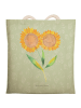 Mr. & Mrs. Panda Einkaufstasche Blume Sonnenblume ohne Spruch in Blattgrün