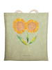 Mr. & Mrs. Panda Shopper Bag Blume Sonnenblume ohne Spruch in Blattgrün