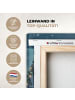 OnlyWow Leinwand Bilder Dunkelblau