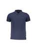 cavalli CLASS Blaues Baumwoll-Polohemd