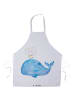 Mr. & Mrs. Panda Kellnerschürze Wal Konfetti ohne Spruch in Weiß