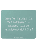 Mr. & Mrs. Panda Mouse Pad Spruch Reinigungskraft Helden mit Spruch in Meeresbrise