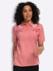 Sieh an! Poloshirt in flamingo-pink-bedruckt