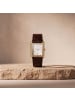 Noelani Quarzuhr Edelstahl 316L, IP gold in braun
