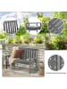 COSTWAY Gartenbank 2-Sitzer in Grau