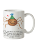 Mr. & Mrs. Panda Kaffeetasse Spinne Agathe Party mit Spruch in Weiß