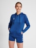 Hummel Reißverschluss Kapuzenpullover Hmlcore Damen in TRUE BLUE