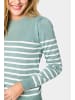 SAINT TROPEZ Strickpullover MilaSZ Gerade Passform in Blue Surf Melange