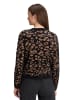 BETTY & CO Strick-Cardigan mit Jacquard in Black/Camel