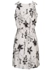 Cloud5ive Cloud5ive Dress with buttons and knot details flower print in beige/black