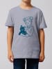 wat? Apparel T-Shirt Mädchen und Katze in Lavender