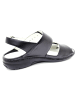 WALDLÄUFER Komfort Sandalen für Damen in schwarz in schwarz