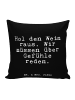 Mr. & Mrs. Panda 40x40 Kissen Hol den Wein raus.... mit Spruch in Schwarz