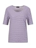 GOLDNER Shirt in weiß / lila / gemustert