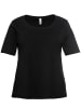 sheego T-Shirt in schwarz