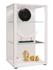 VCM  Holz Glas Stand Vitrine Sammelvitrine Glasol XL in Weiß