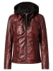 CBL Damen Lederjacke in dunkelrot