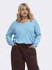 ONLY Carmakoma Strickpullover in Cashmere Blue