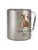 Mr. & Mrs. Panda Thermotasse Hase Sitzen mit Spruch in Silber