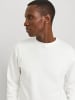 Jack & Jones Basic Sweater Sweatshirt Pullover JJEBRADLEY in Weiß