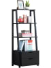 COSTWAY Standregal mit 2 Schublade in Schwarz