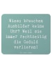 Mr. & Mrs. Panda Mouse Pad Spruch Ausbilder Geduld mit Spruch in Meeresbrise