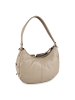 DuDu Pocket Schultertasche Leder 30 cm in grigio sabbia