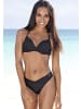 LASCANA Push-Up-Bikini-Top in schwarz