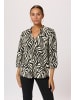 Kaffe Langarm-Bluse KAkatrine Regular fit in Black/Turtledove Print