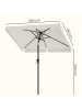 SONGMICS Sonnenschirm Sheld in Beige - (B)150 x (H)230 x (T)200 cm