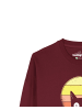 wat? Apparel Sweatshirt Sunset Cat in Weinrot