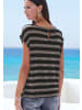 LASCANA T-Shirt in schwarz